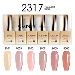 CANNI HEMA FREE UV/LED gél lakk szett 6x9ml - 2317