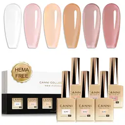CANNI HEMA FREE UV/LED gél lakk szett 6x9ml - 2324