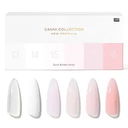 CANNI HEMA FREE Quick Builder Gel szett - 6x9 ml - Q1