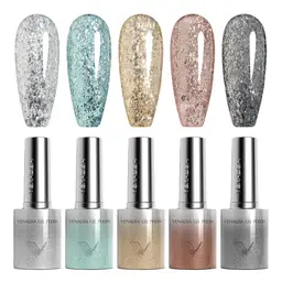 Venalisa 5 db-os UV/LED Glitter gél lakk szett - 5x10 ml - GC04