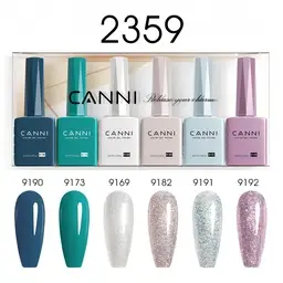 CANNI HEMA FREE UV/LED gél lakk szett 6x9ml - 2359