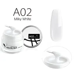Venalisa Jelly Gel - új formula - 15 ml építőzselé - A02S Milky White