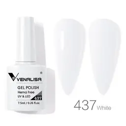 Venalisa UV/LED Gél Lakk 7.5 ml No.437 White