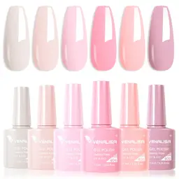 Venalisa 6 db-os UV/LED Gél lakk szett - 2207 - Pink Hema Free