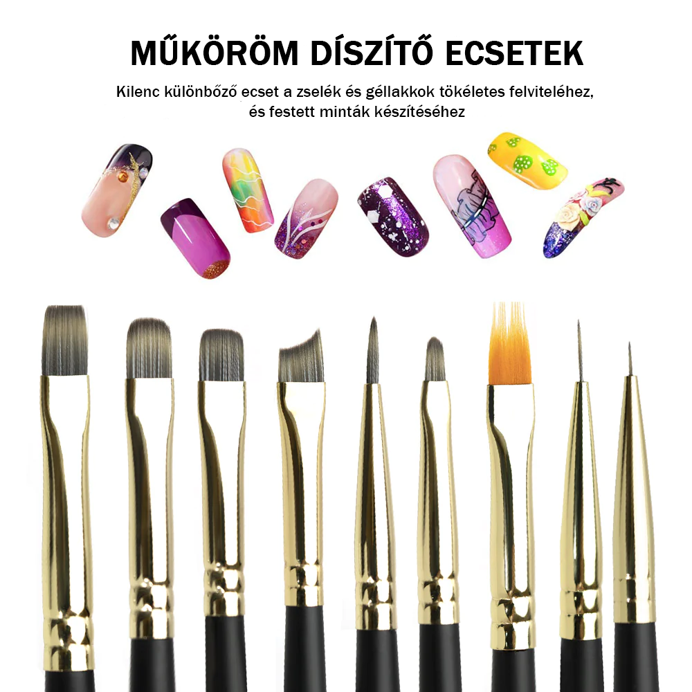 CANNI Prémium ecset No.03 - Lapos ovális ecset 8 mm