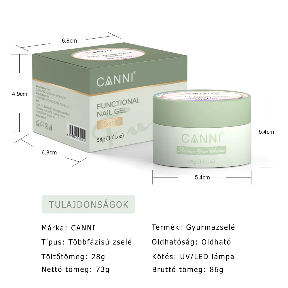 CANNI Rubber Modelling Gel 28g - Gyurmazselé
