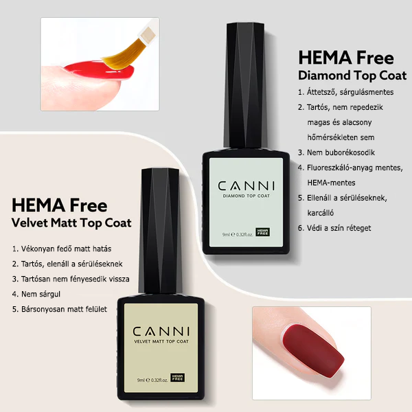 CANNI HEMA FREE Velvet Matt Top Coat 9ml