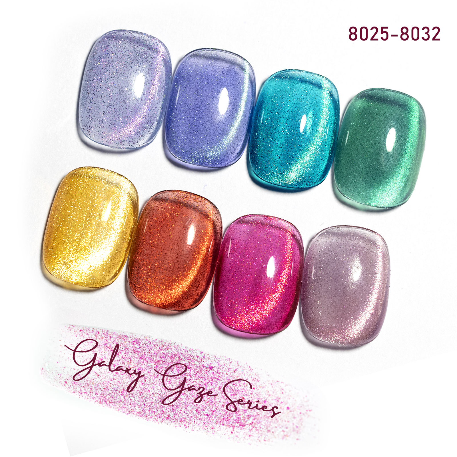 CANNI HEMA FREE  szett 8x9ml - No.04 - Galaxy Gaze Collection