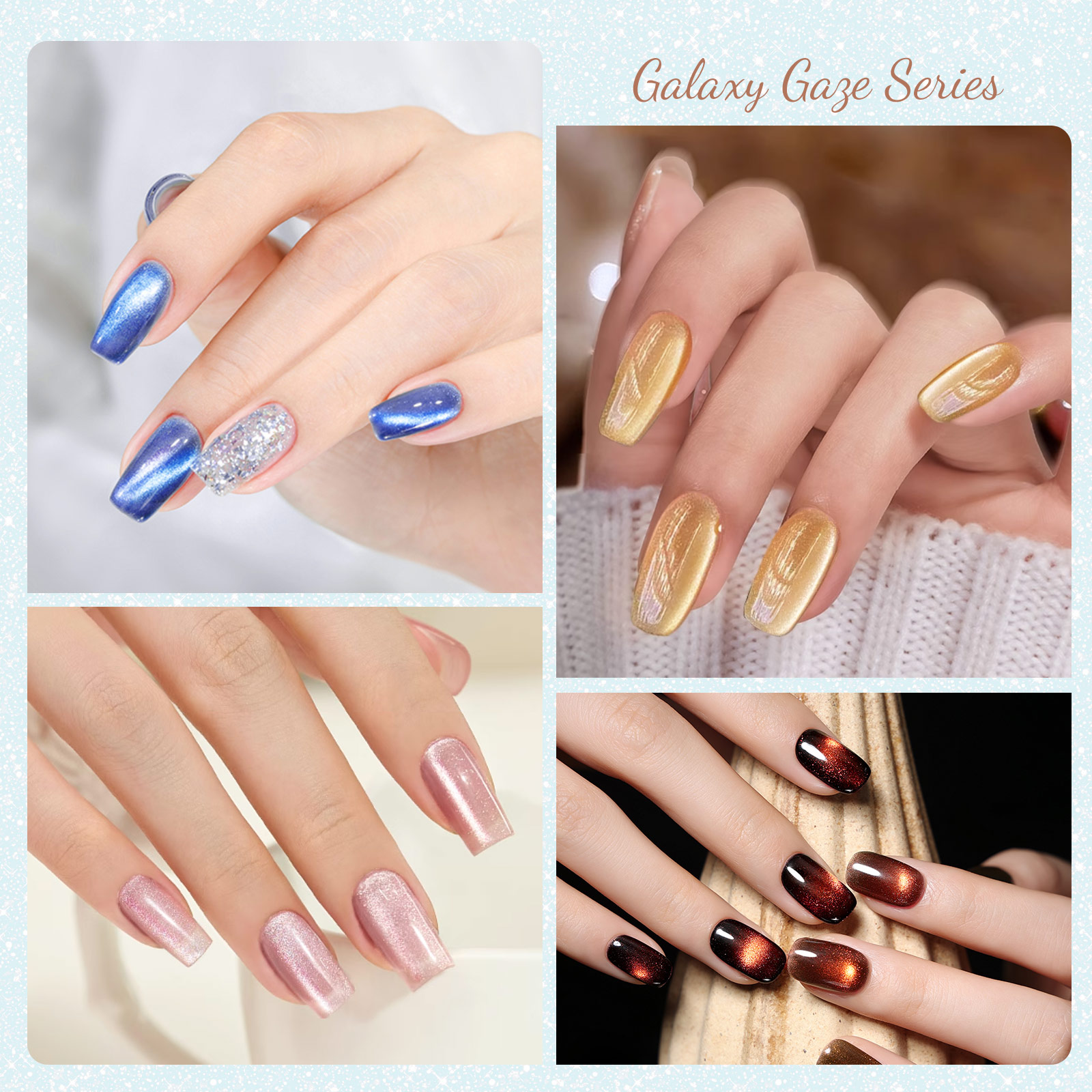 CANNI HEMA FREE  szett 8x9ml - No.04 - Galaxy Gaze Collection