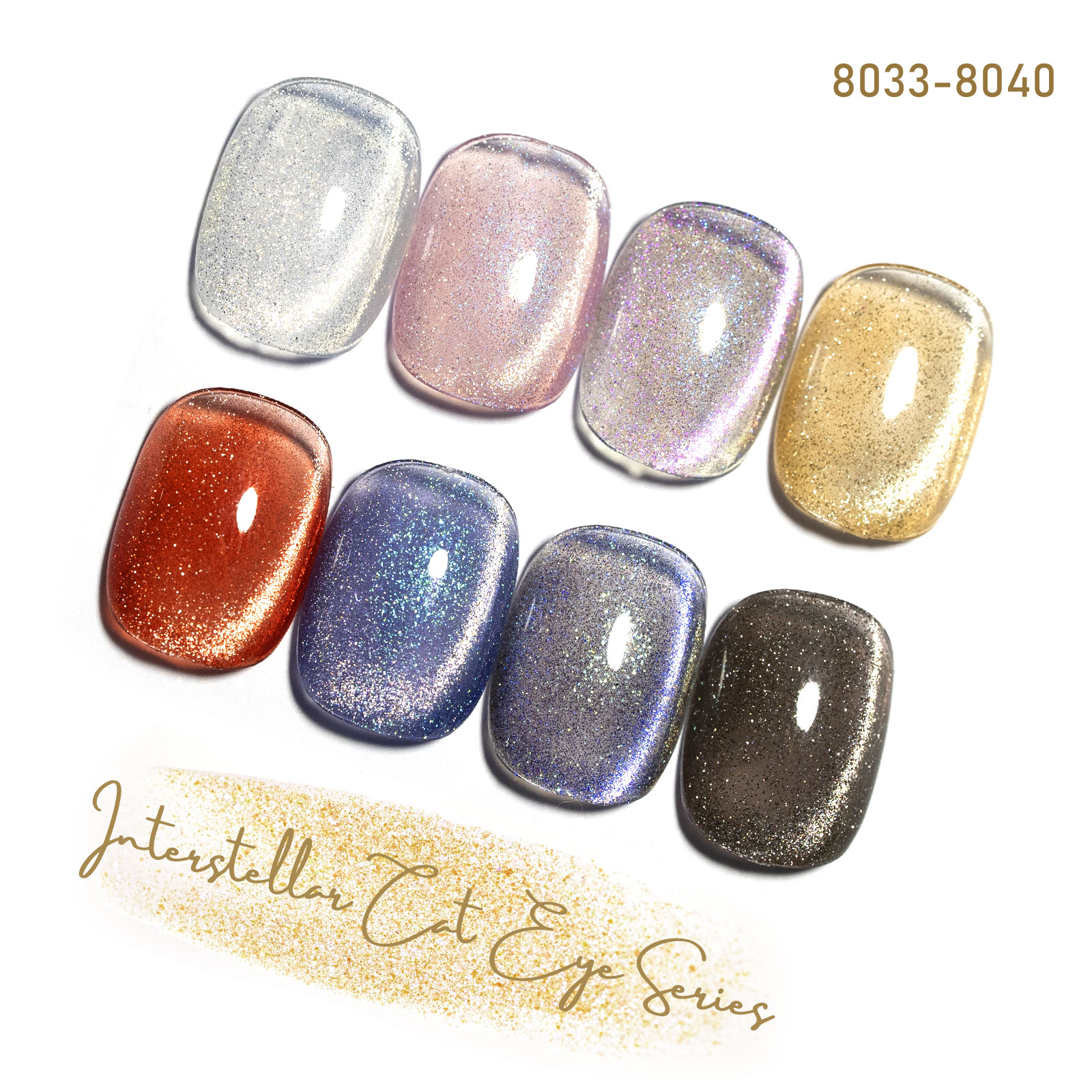 CANNI HEMA FREE  szett 8x9ml - No.05 - Interstellar Cat Eye Collection