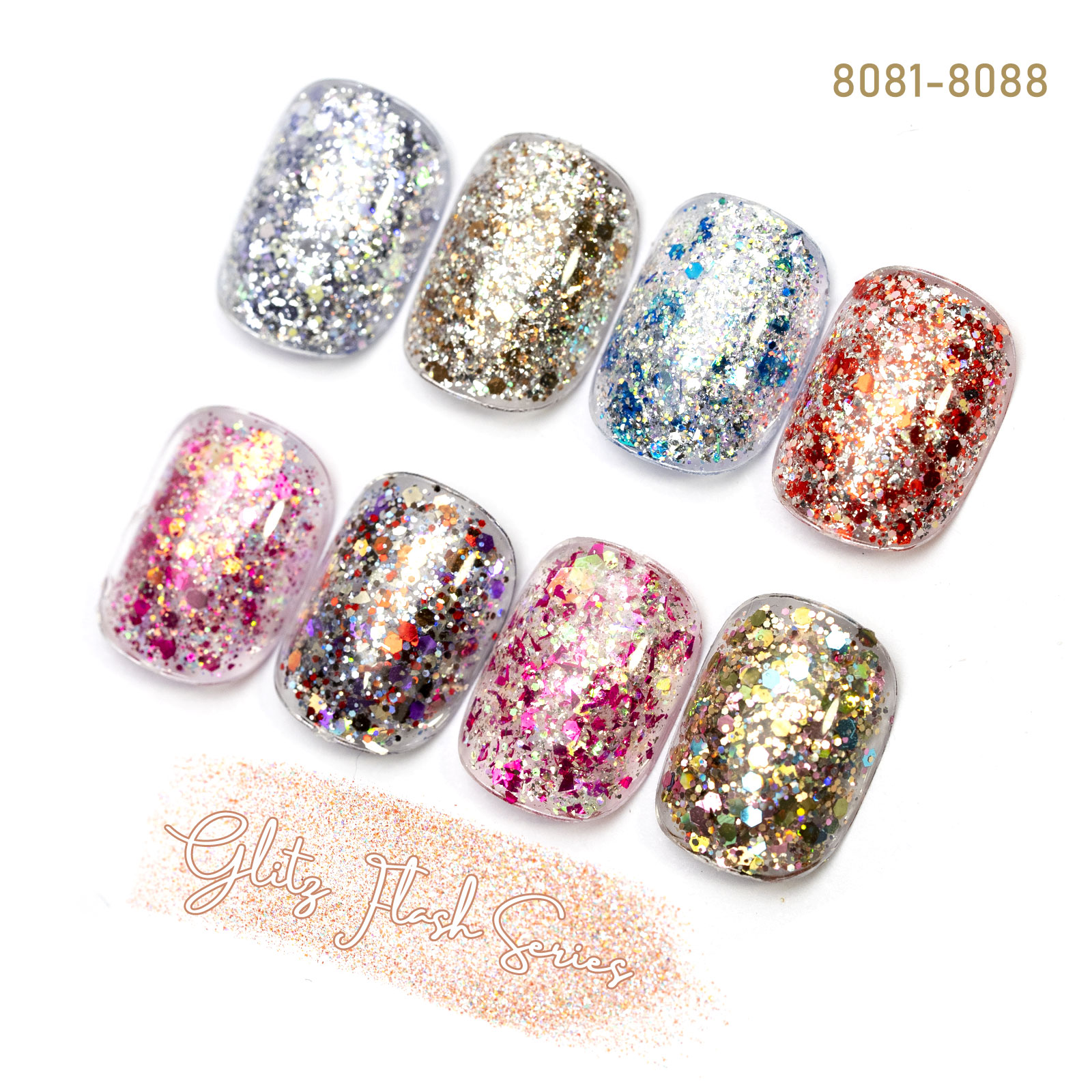 CANNI HEMA FREE  szett 8x9ml - No.11 - Glitz Flash Collection
