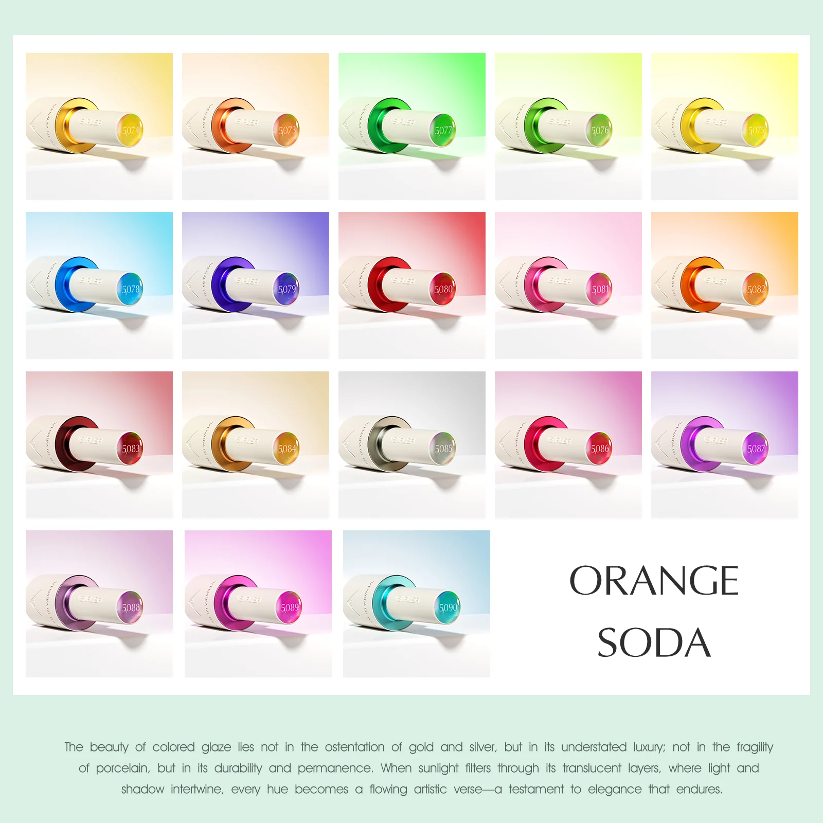 Venalisa V5 Orange Soda – a kollekció 18 üvege színkóddal
