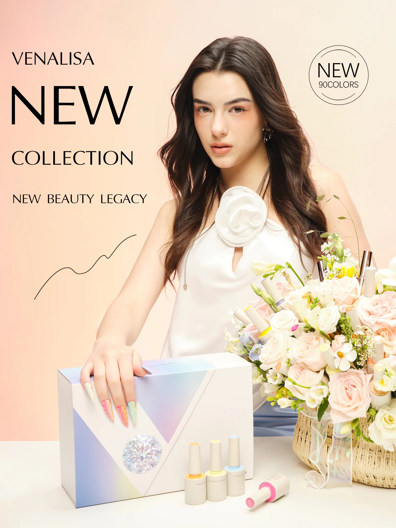 Venalisa UV/LED Gél Lakk szett - V1 - Vivid Spectrum - 18 db szín