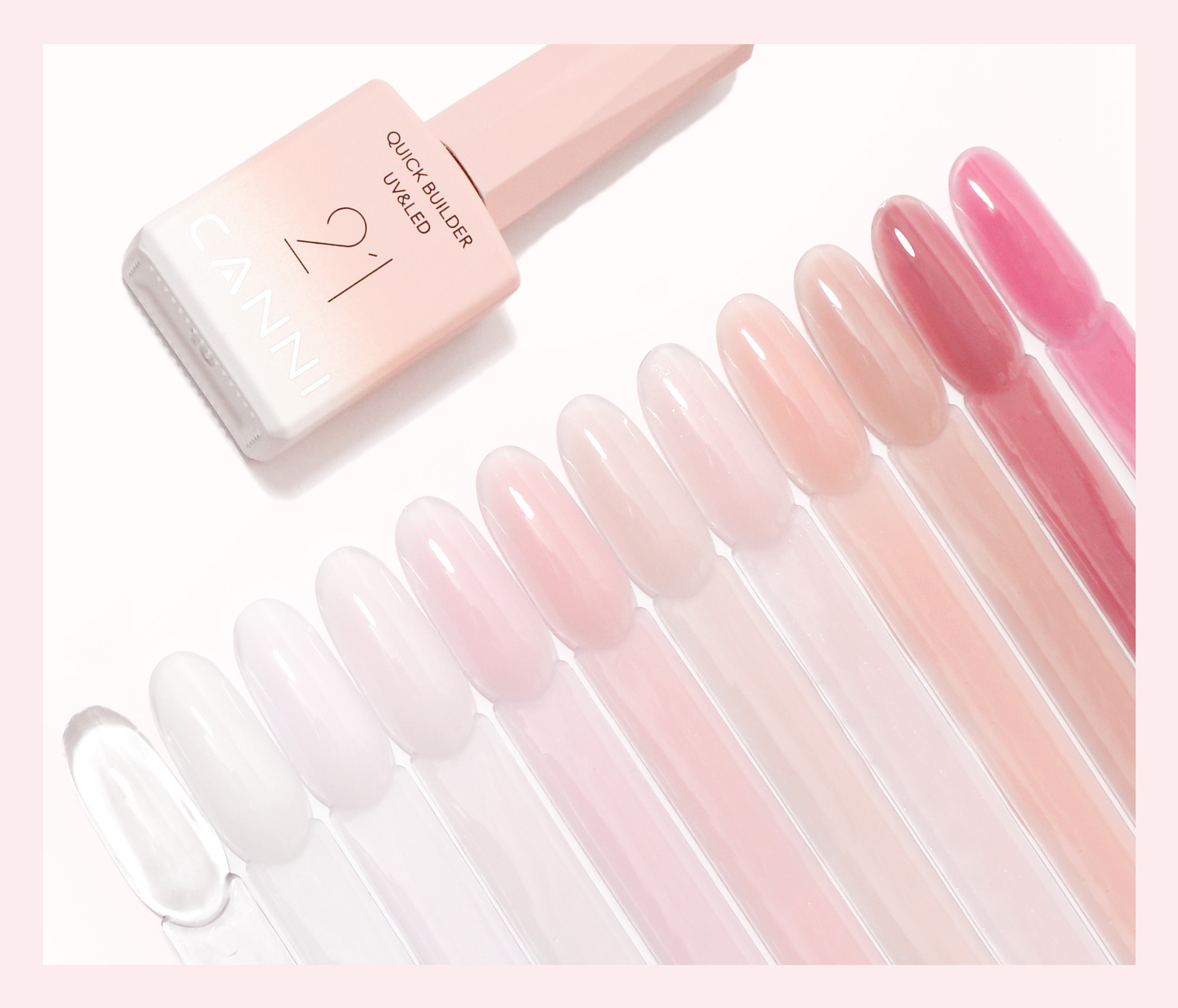 CANNI HEMA FREE Quick Builder Gel - 9 ml - X18 Natural