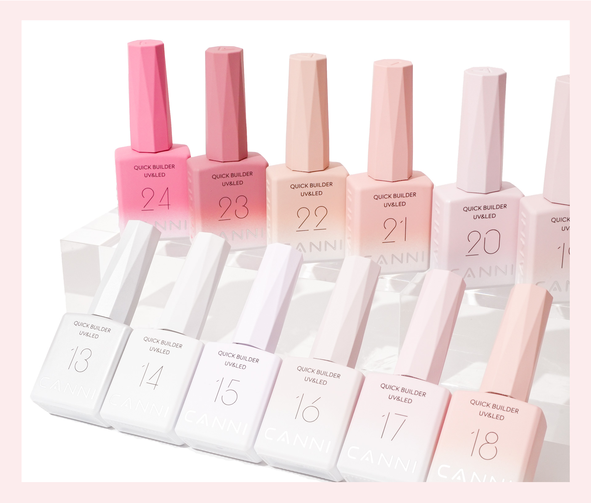 CANNI HEMA FREE Quick Builder Gel - 9 ml - X18 Natural