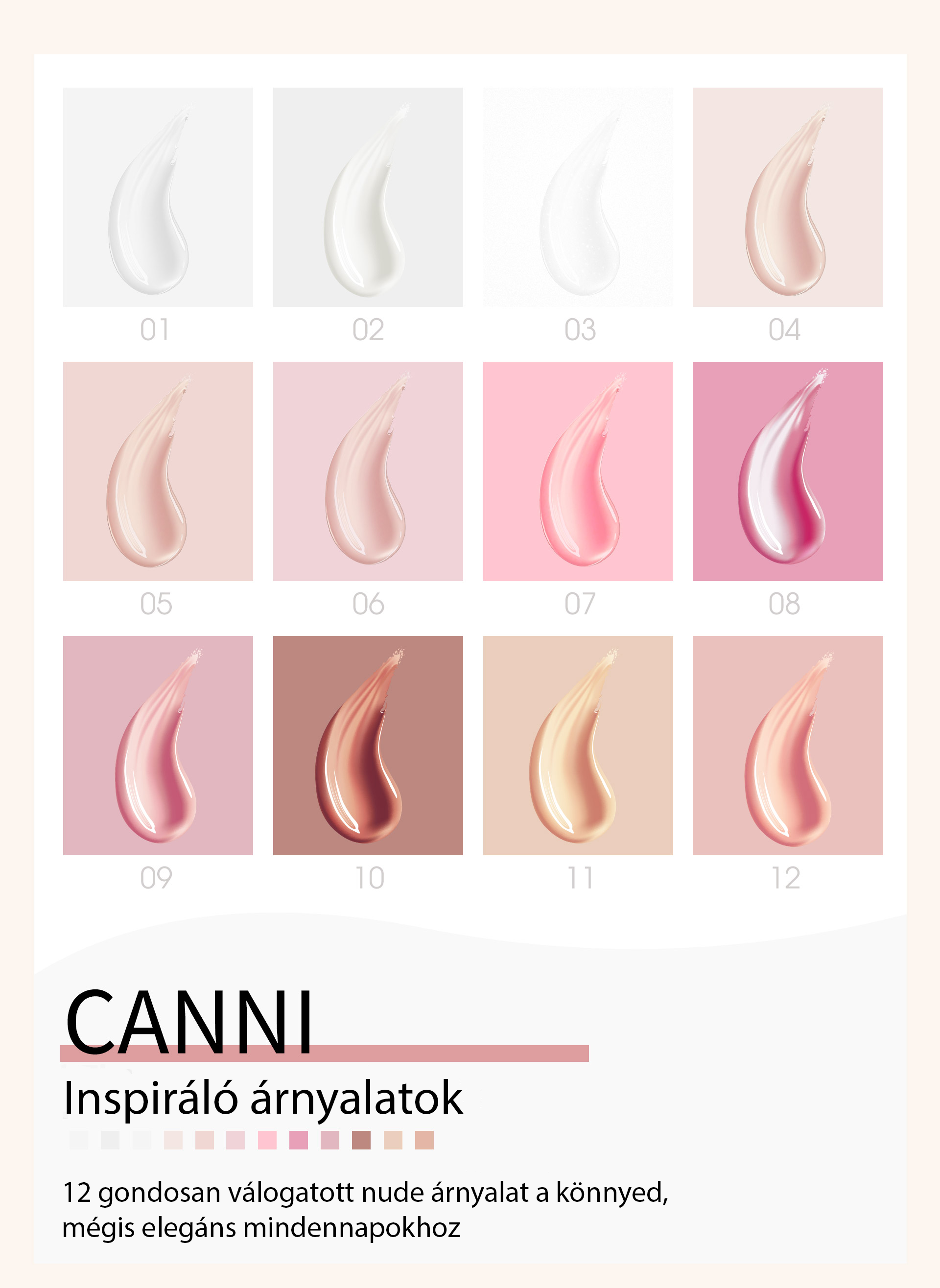 CANNI HEMA FREE Rubber Base Gel - 9 ml - X04 Natural