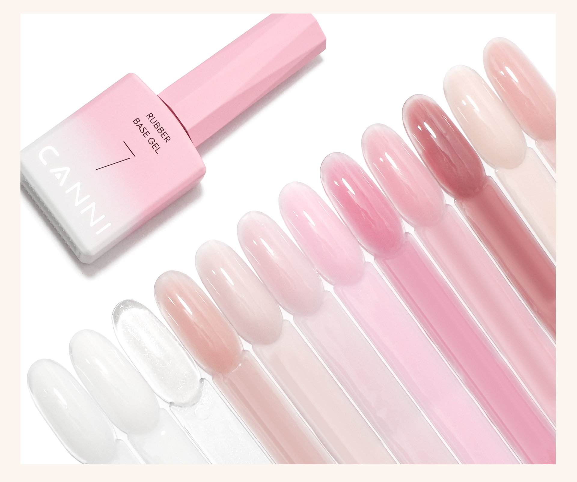 CANNI HEMA FREE Rubber Base Gel - 9 ml - X04 Natural