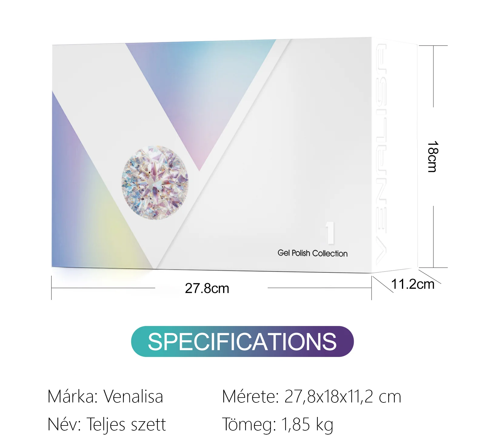 Venalisa UV/LED Gél Lakk szett - V3 - Warm Sun - 18 db szín