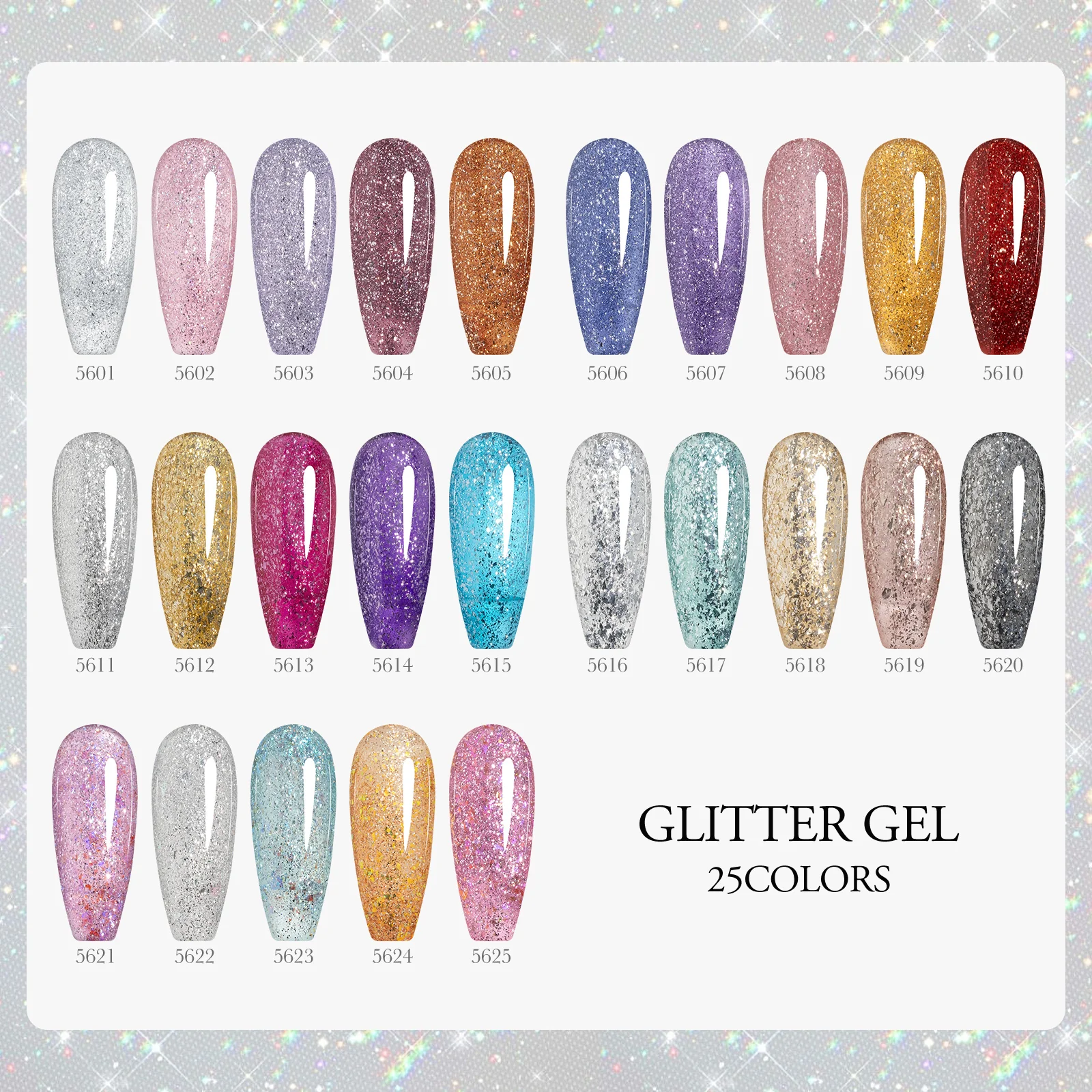 Venalisa UV/LED Gél Lakk 10 ml No.5607 - Glitter Gel