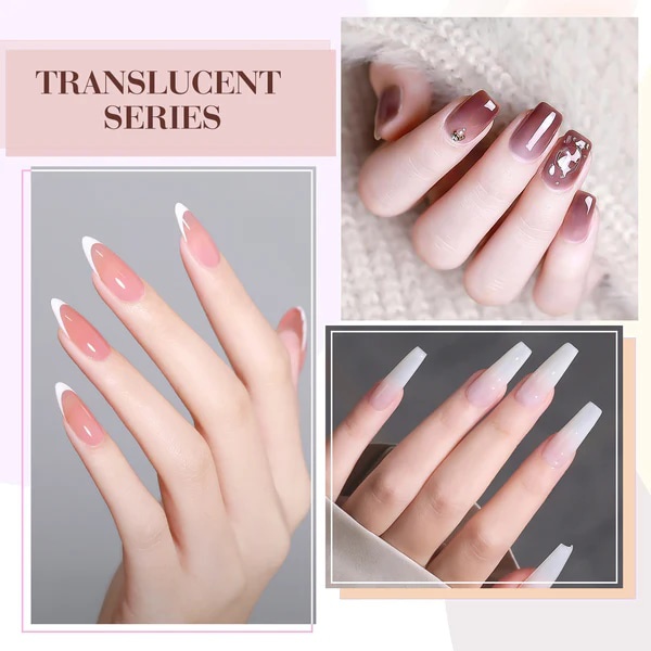 CANNI HEMA FREE UV/LED gél lakk szett 6x9ml - 2306 - Translucid Glamour 2