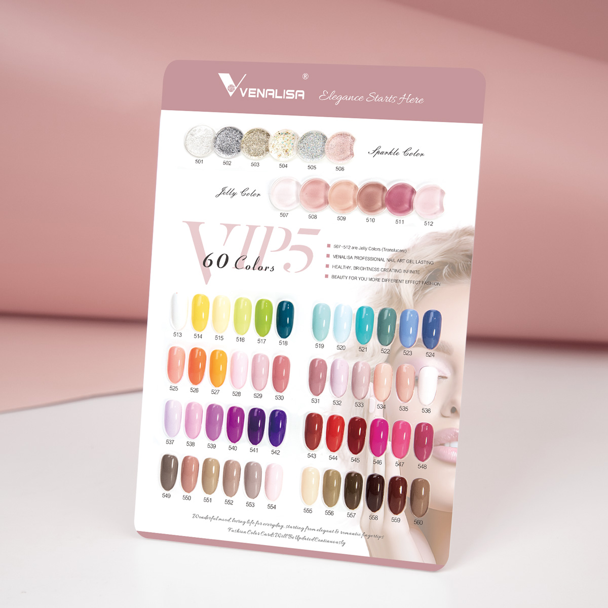 Venalisa VIP5 UV/LED Gél Lakk szett- Teljes szett - 60 db szín 4