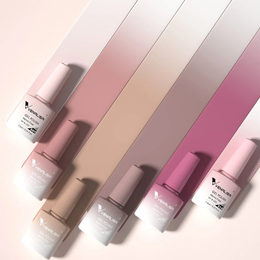 Venalisa 6 db-os UV/LED Gél lakk szett - 2220 - Jelly Translucent - Hema Free 2