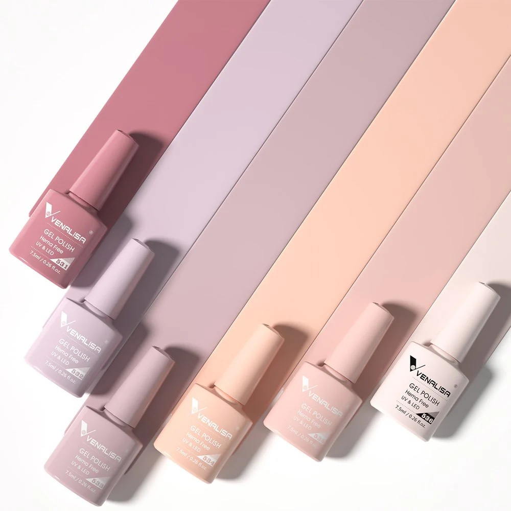 Venalisa 6 db-os UV/LED Gél lakk szett - 2224 - Blushing Petal - Hema Free 2