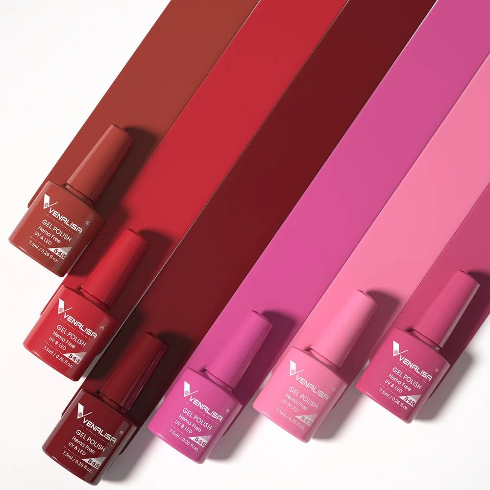 Venalisa 6 db-os UV/LED Gél lakk szett - 2226 - Scarlet Rose - Hema Free 2