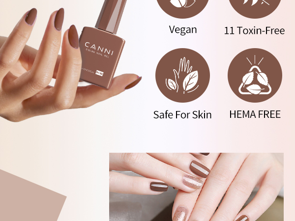 CANNI HEMA FREE UV/LED gél lakk szett 6x9ml - 2321 5