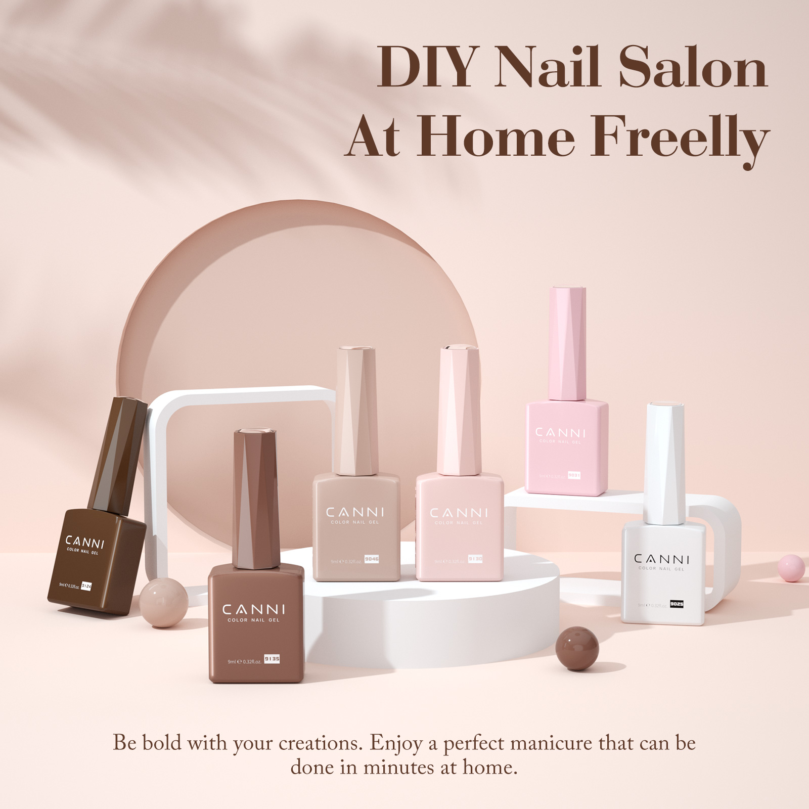 CANNI HEMA FREE UV/LED gél lakk szett 6x9ml - 2321 11