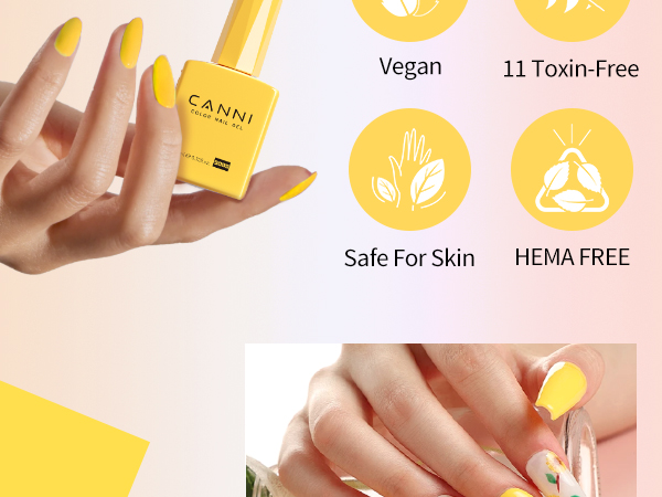 CANNI HEMA FREE UV/LED gél lakk szett 6x9ml - 2322 4