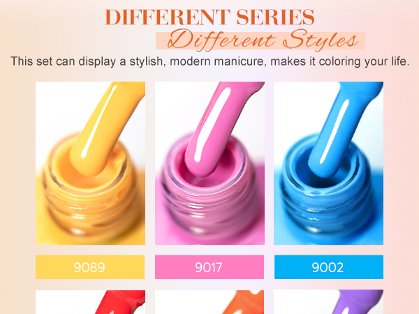 CANNI HEMA FREE UV/LED gél lakk szett 6x9ml - 2322 5