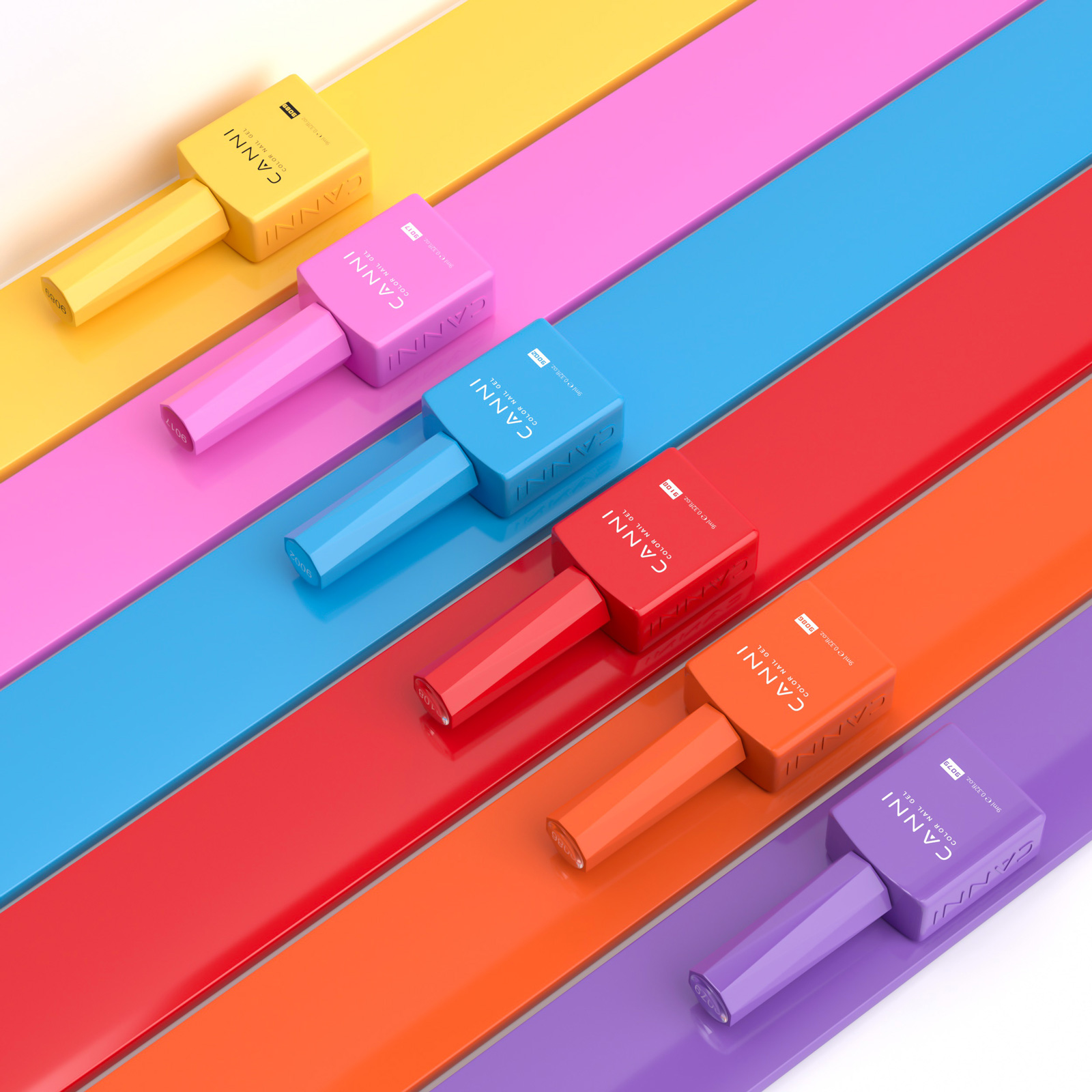 CANNI HEMA FREE UV/LED gél lakk szett 6x9ml - 2322 9