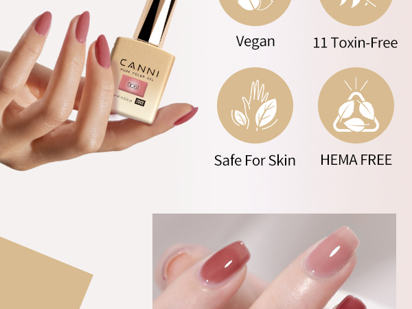 CANNI HEMA FREE UV/LED gél lakk szett 6x9ml - 2323 5