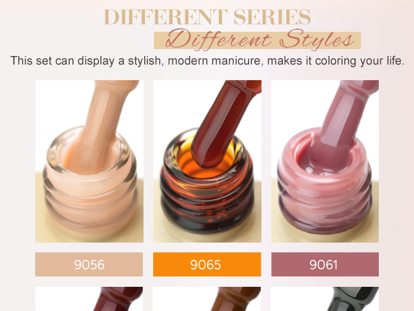 CANNI HEMA FREE UV/LED gél lakk szett 6x9ml - 2323 6