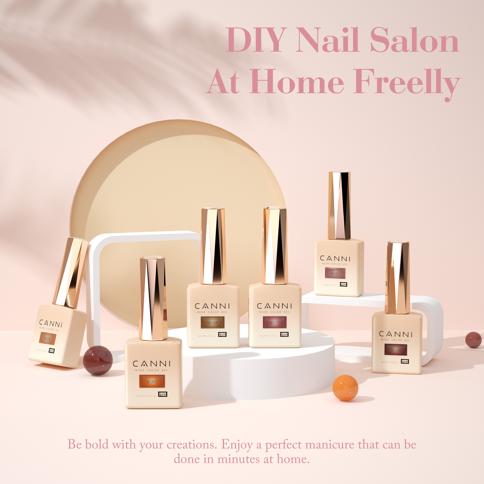 CANNI HEMA FREE UV/LED gél lakk szett 6x9ml - 2323 9