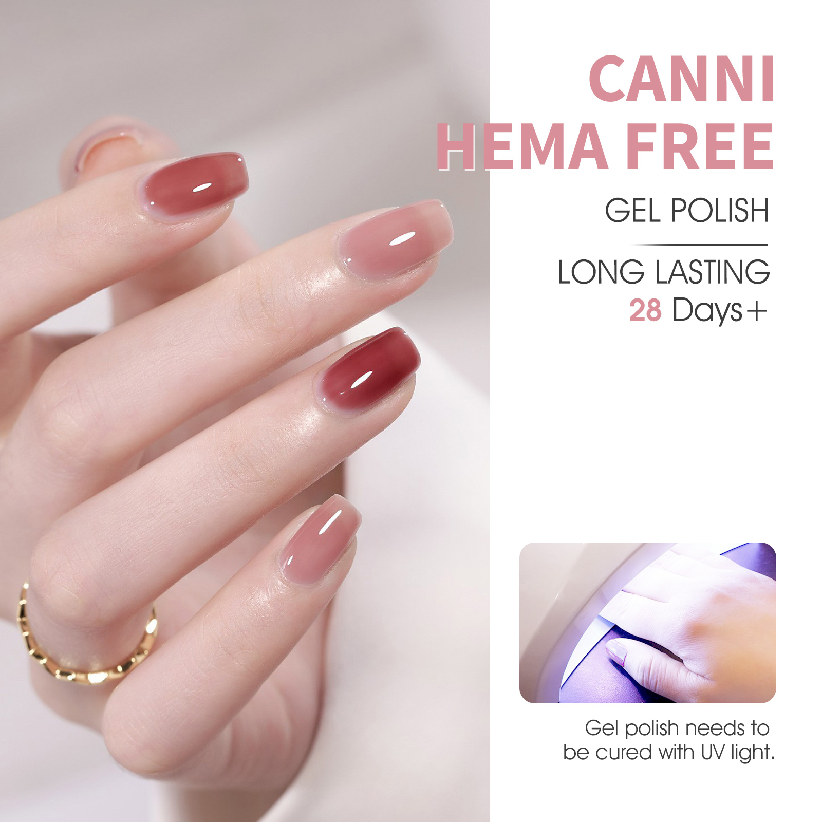 CANNI HEMA FREE UV/LED gél lakk szett 6x9ml - 2323 10