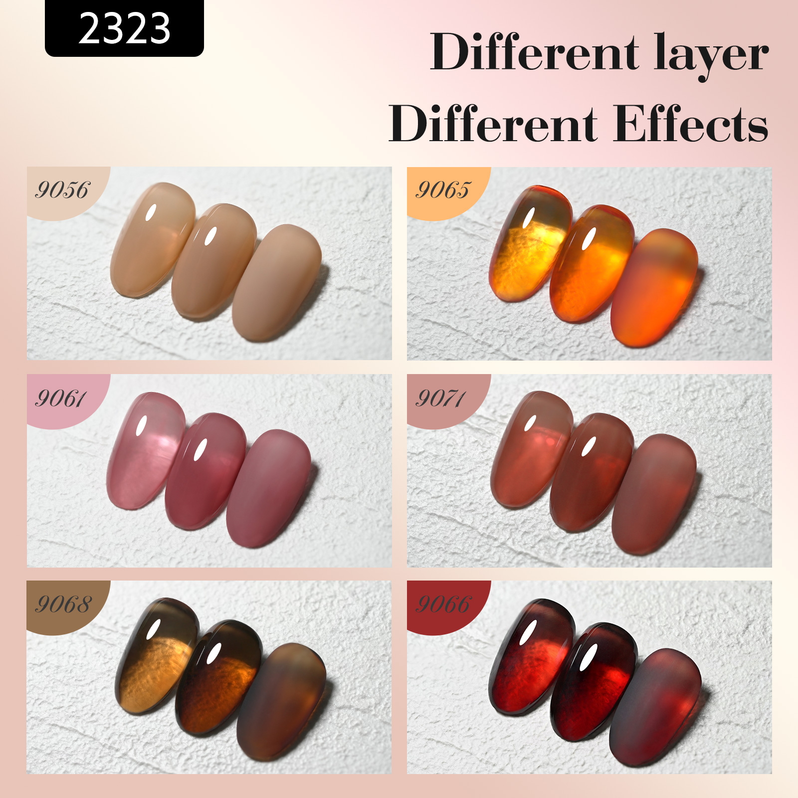 CANNI HEMA FREE UV/LED gél lakk szett 6x9ml - 2323 13