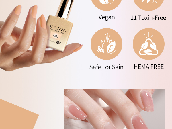 CANNI HEMA FREE UV/LED gél lakk szett 6x9ml - 2324 6