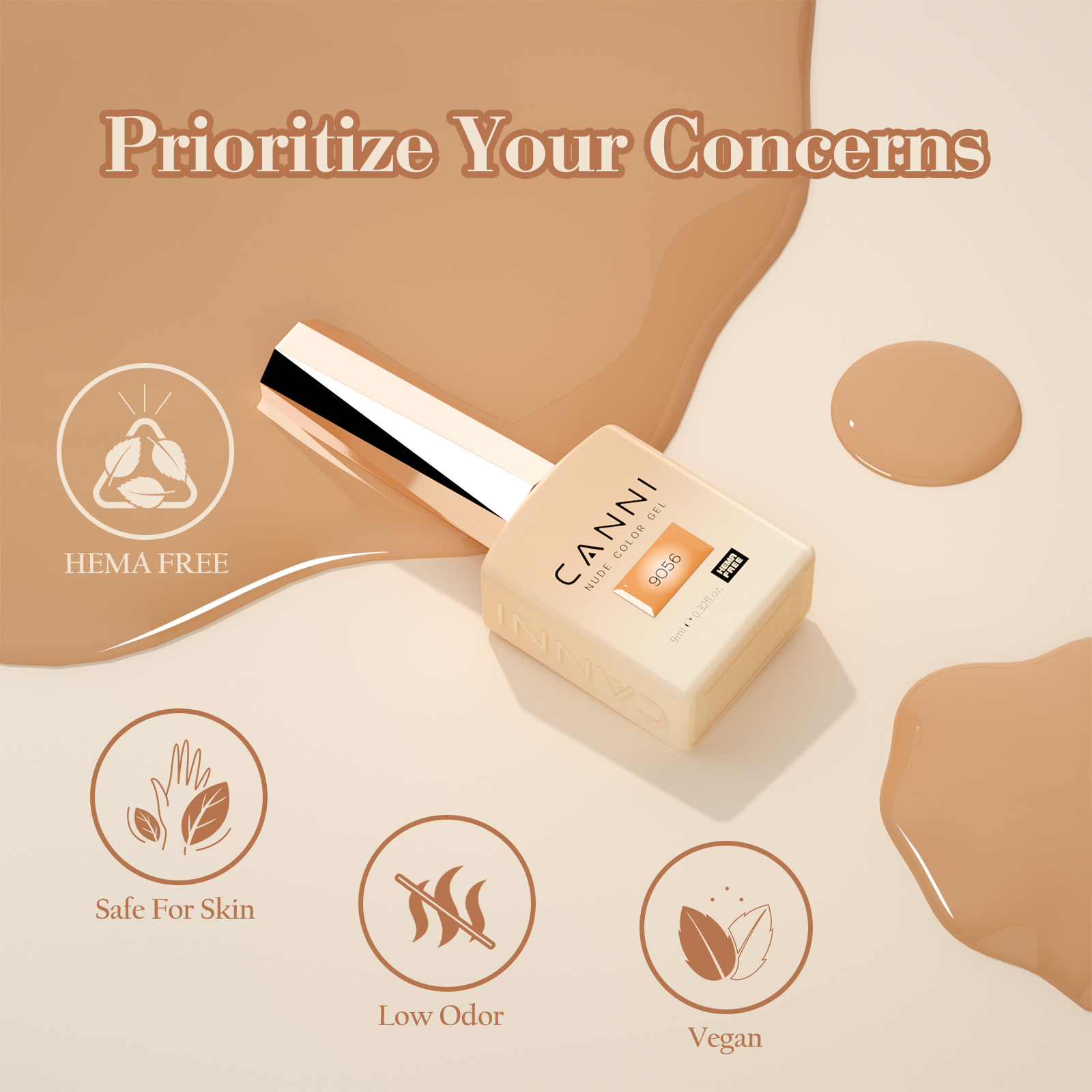 CANNI HEMA FREE UV/LED gél lakk szett 6x9ml - 2324 8