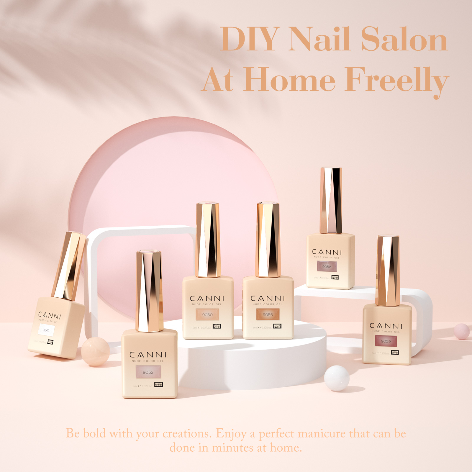 CANNI HEMA FREE UV/LED gél lakk szett 6x9ml - 2324 9