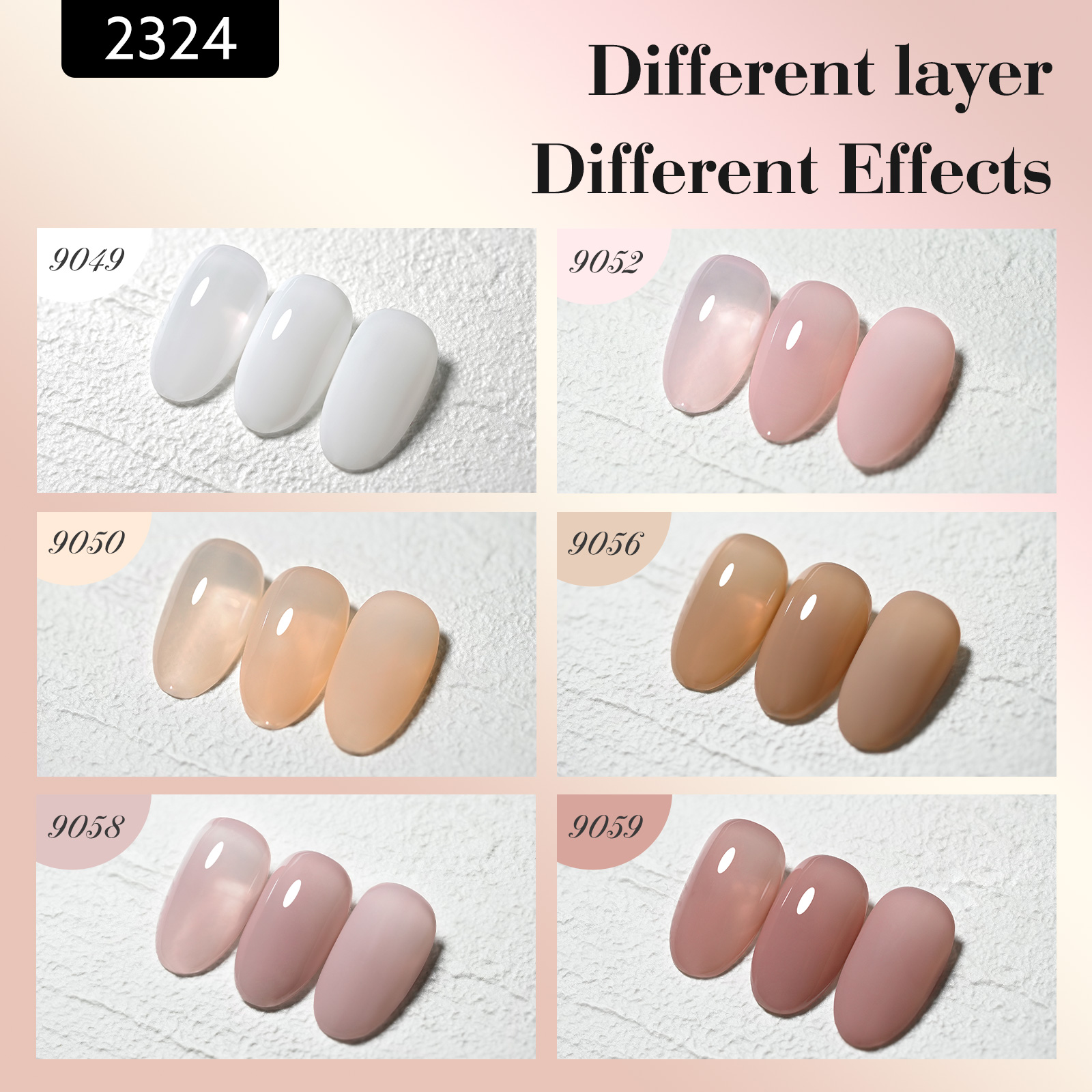 CANNI HEMA FREE UV/LED gél lakk szett 6x9ml - 2324 13