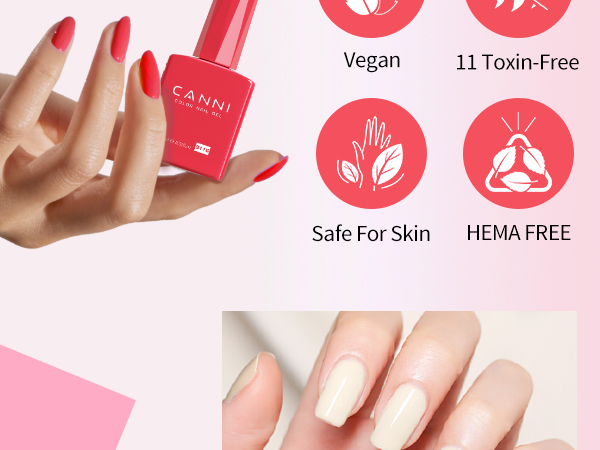 CANNI HEMA FREE UV/LED gél lakk szett 6x9ml - 2325 4