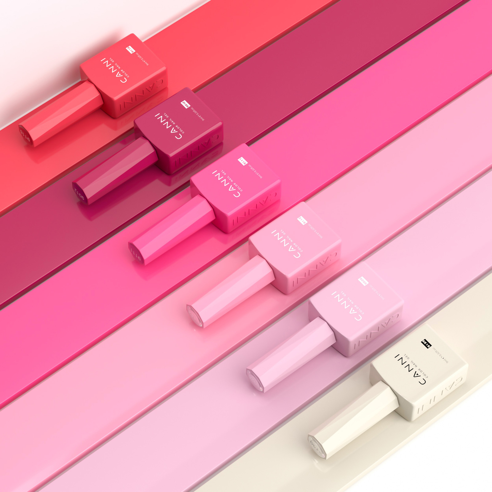 CANNI HEMA FREE UV/LED gél lakk szett 6x9ml - 2325 7