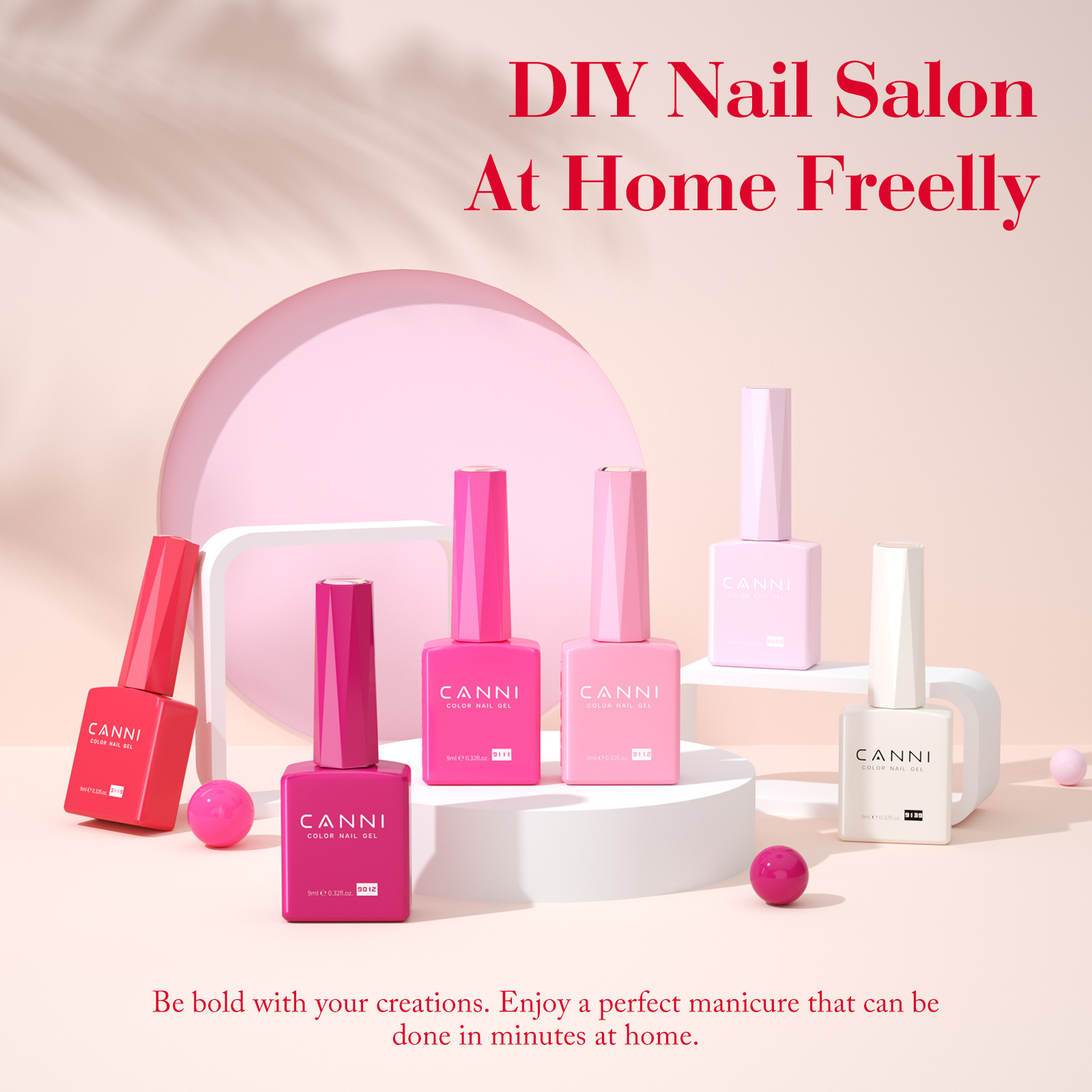 CANNI HEMA FREE UV/LED gél lakk szett 6x9ml - 2325 8