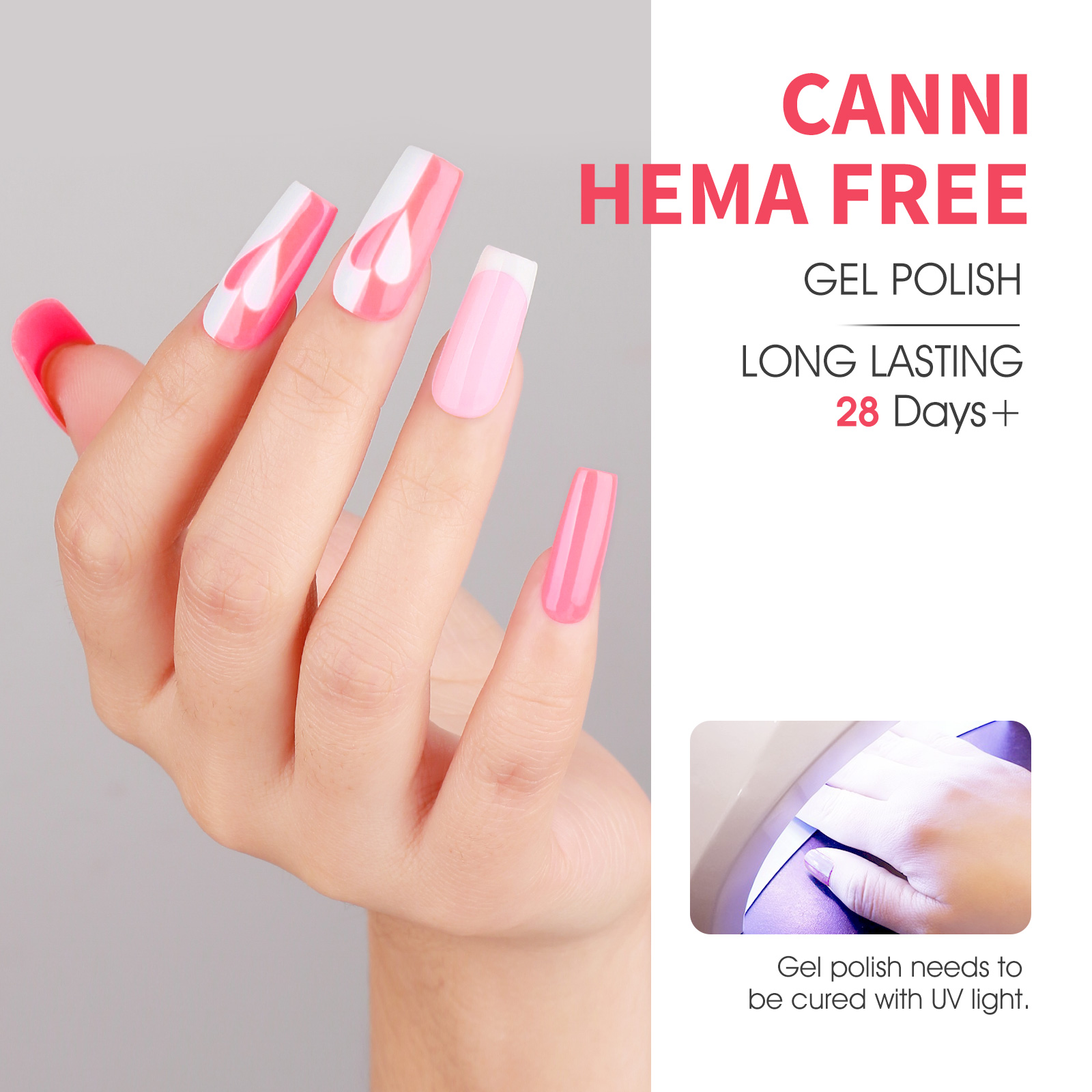 CANNI HEMA FREE UV/LED gél lakk szett 6x9ml - 2325 9