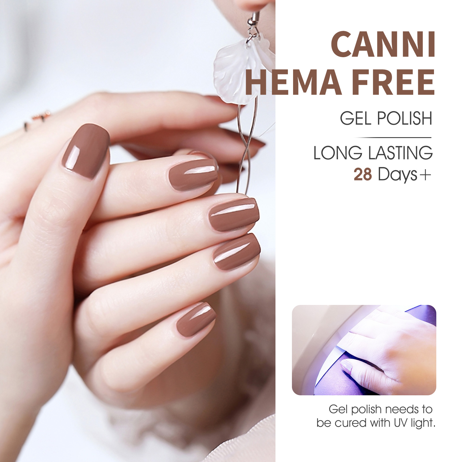 CANNI HEMA FREE UV/LED gél lakk szett 6x9ml - 2326 8
