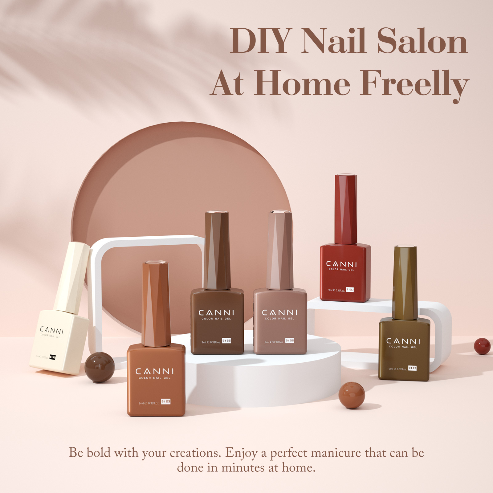 CANNI HEMA FREE UV/LED gél lakk szett 6x9ml - 2326 10