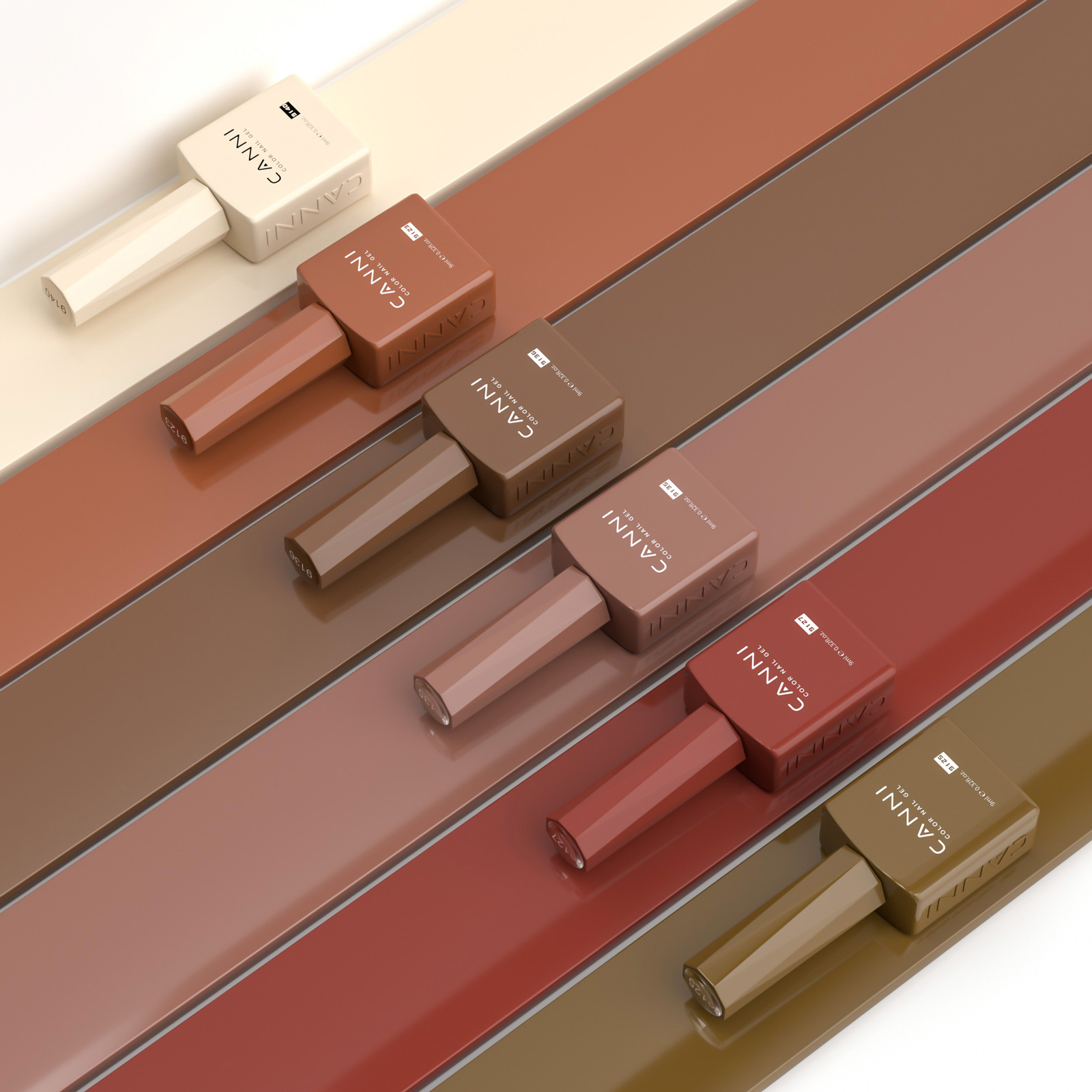 CANNI HEMA FREE UV/LED gél lakk szett 6x9ml - 2326 11