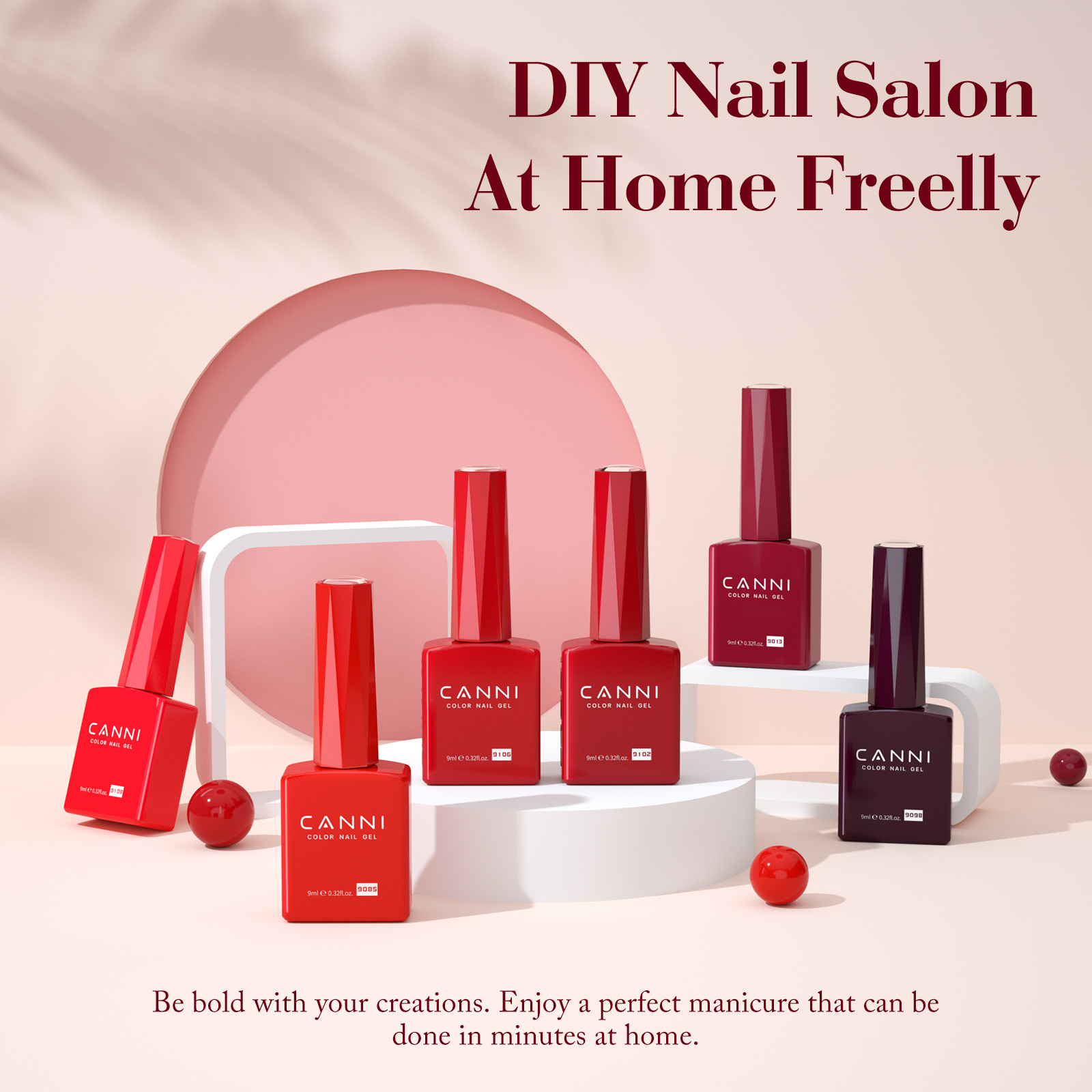 CANNI HEMA FREE UV/LED gél lakk szett 6x9ml - 2327 9